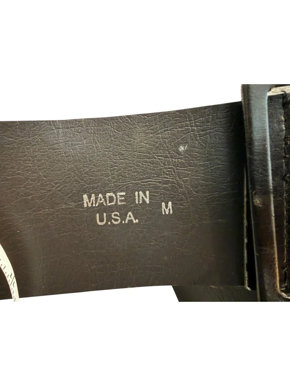 Extra Wide Black Faux Leather Belt